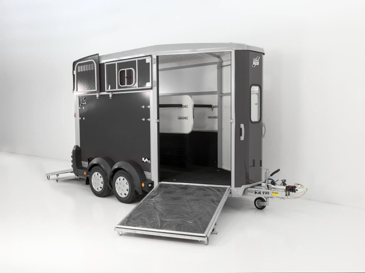 Ifor Williams Reboque para cavalos HB511-antracita-Saída frontal-Novo