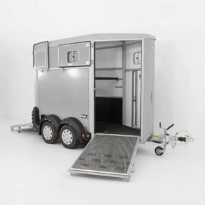 Ifor Williams Reboque para cavalos HB403-1,5er-plata-Novo