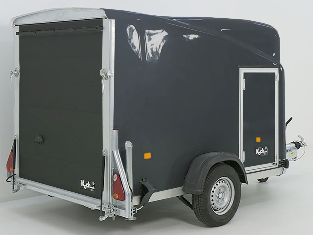 Debon Reboque fechado Cargo 1300 Vollpoly 150x290cm H:160cm, Porta, gris-Novo - Image 2