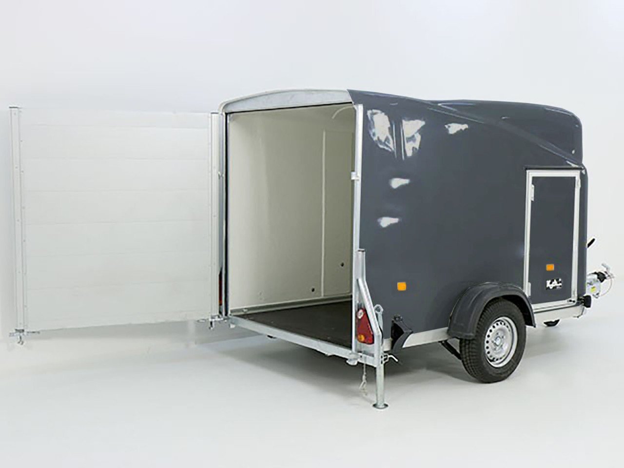 Debon Reboque fechado Cargo 1300 Vollpoly 150x290cm H:160cm, Porta, gris-Novo - Image 3
