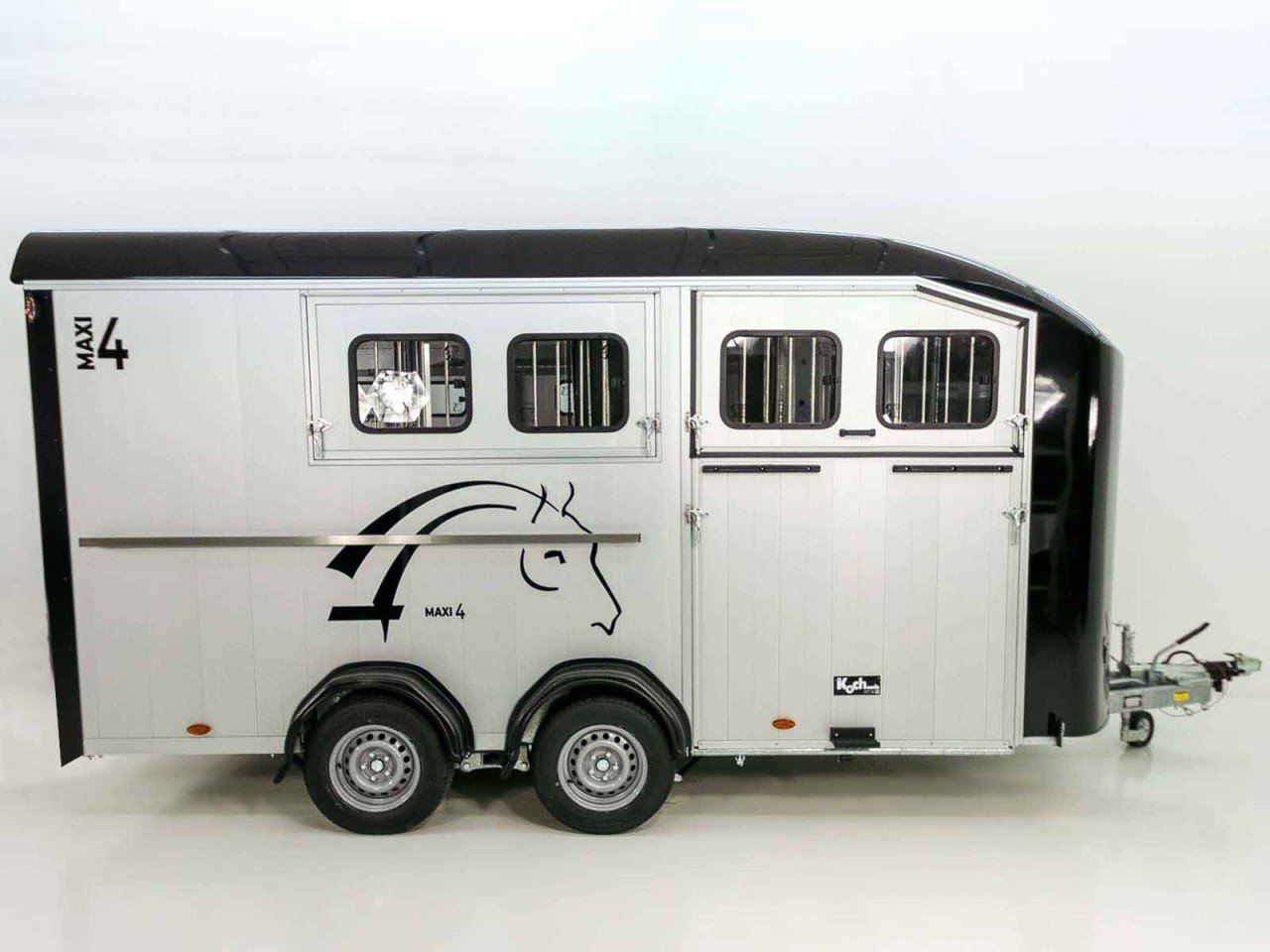 Cheval Liberté Reboque para cavalos Maxi 4, 4 Cavalos, Pullman-Trem de rodagem, 100km/h, preto-Novo - Image 3