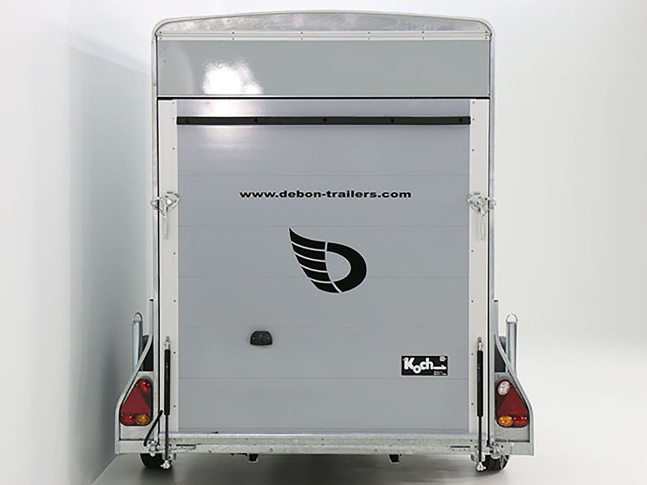 Debon Reboque fechado C300 148x295cm H:190cm 1,3t Alu, Polybug, Porta, gris-Novo - Image 3