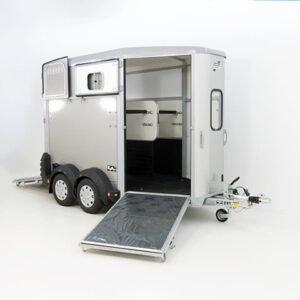 Ifor Williams Reboque para cavalos HB506-Saída frontal-Combinação de portões-plata-Novo