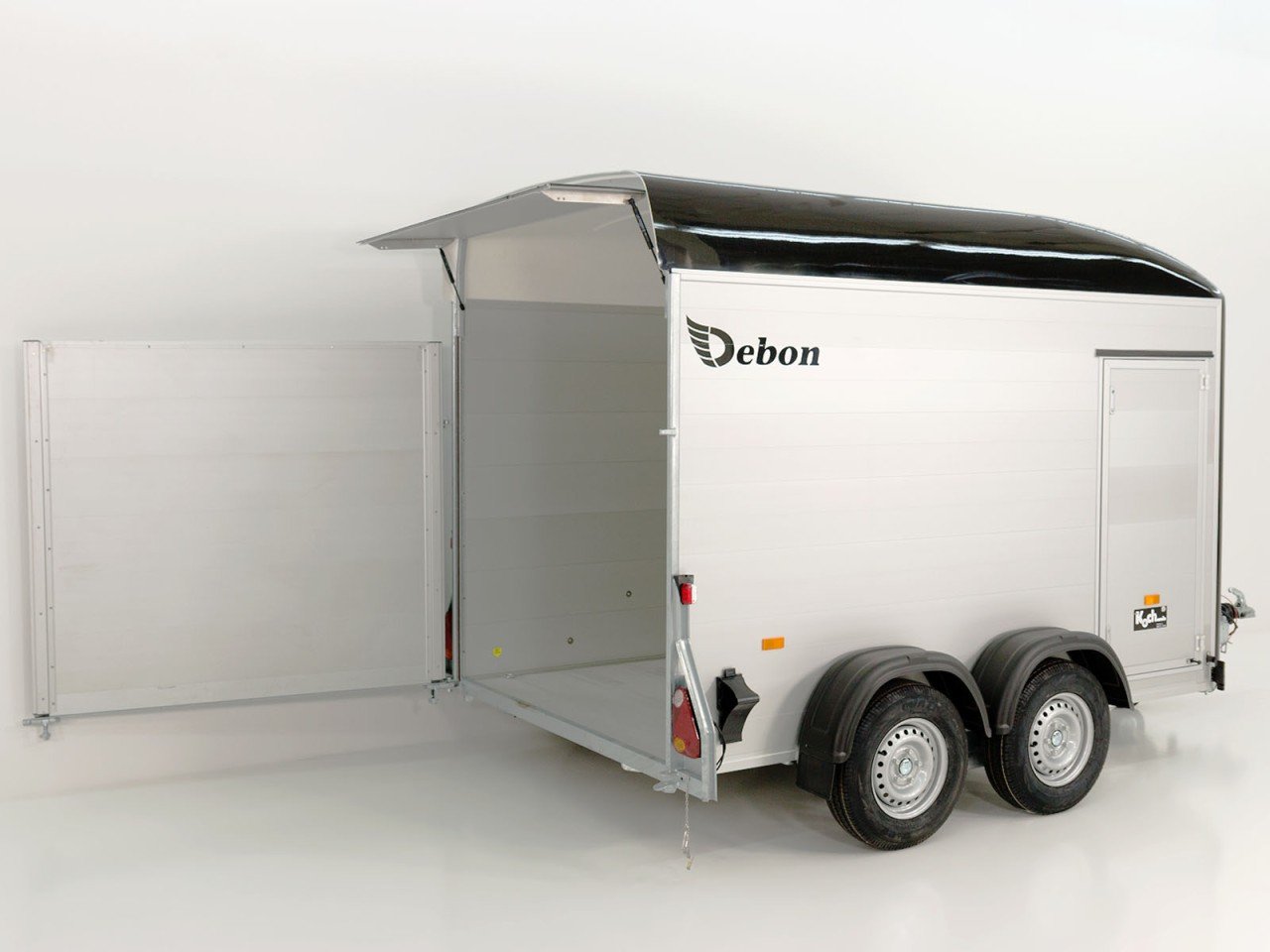 Debon Reboque fechado C500 164x300cm H:200cm 2,6t-Alu-Polybug-Porta-preto-Novo - Image 2