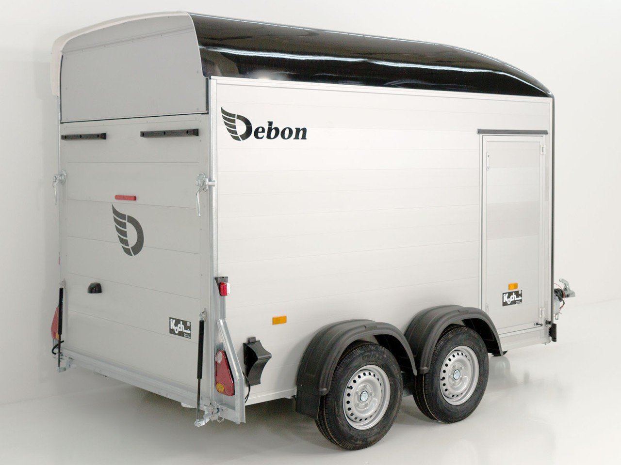 Debon Reboque fechado C500 164x300cm H:200cm 2,6t-Alu-Polybug-Porta-preto-Novo - Image 3