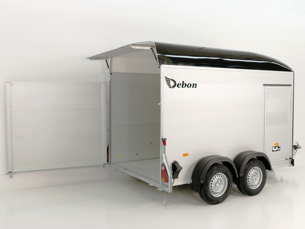 Debon Reboque fechado C500 164x300cm H:200cm 2,0t-Alu-Polybug-Porta-preto-Novo - Image 2