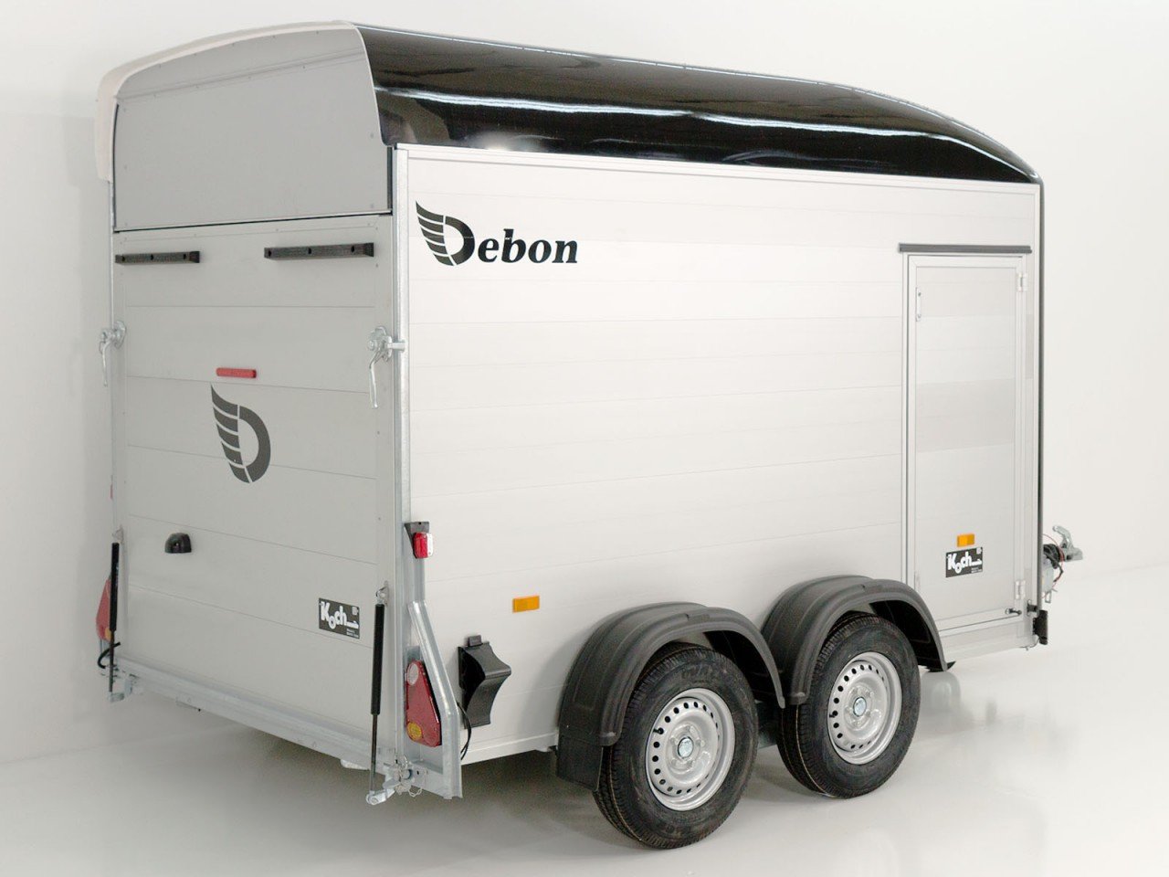 Debon Reboque fechado C500 164x300cm H:200cm 2,0t-Alu-Polybug-Porta-preto-Novo - Image 3