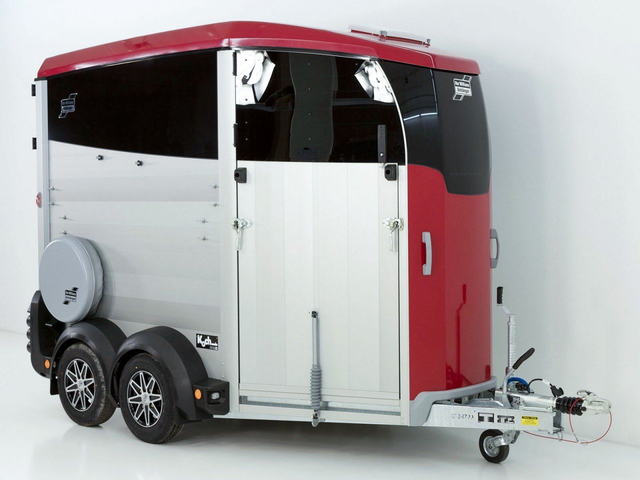 Ifor Williams Reboque para cavalos HBX 506-Saída frontal-novo modelo-rojo-Novo - Image 4