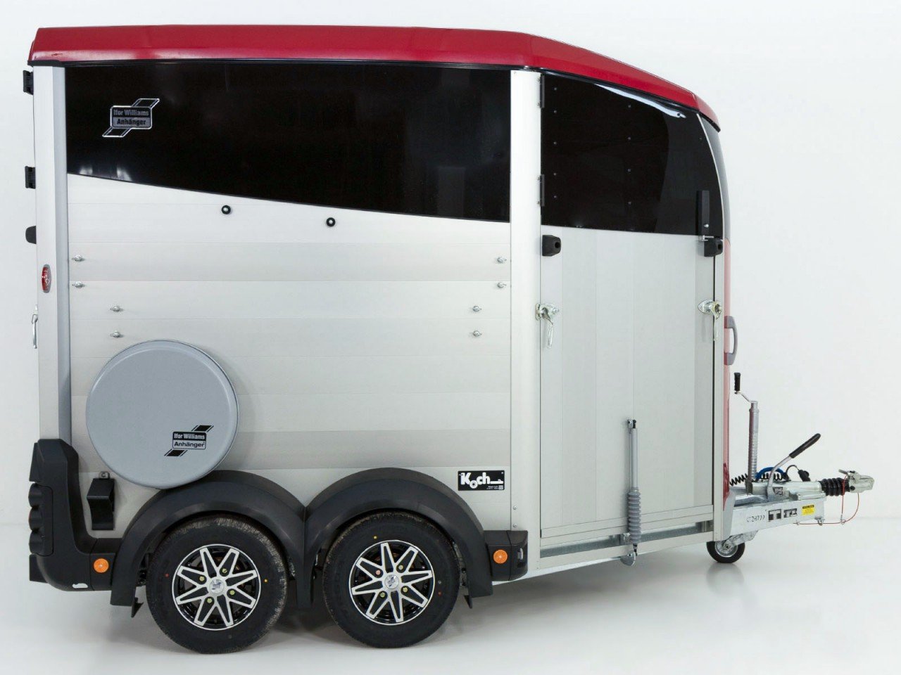 Ifor Williams Reboque para cavalos HBX 506-Saída frontal-novo modelo-rojo-Novo - Image 5