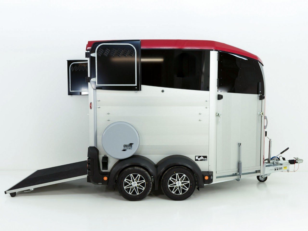 Ifor Williams Reboque para cavalos HBX 506-Saída frontal-novo modelo-rojo-Novo - Image 6