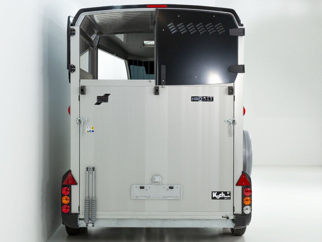 Ifor Williams Reboque para cavalos HBX 506-Saída frontal-novo modelo-preto-Novo - Image 5