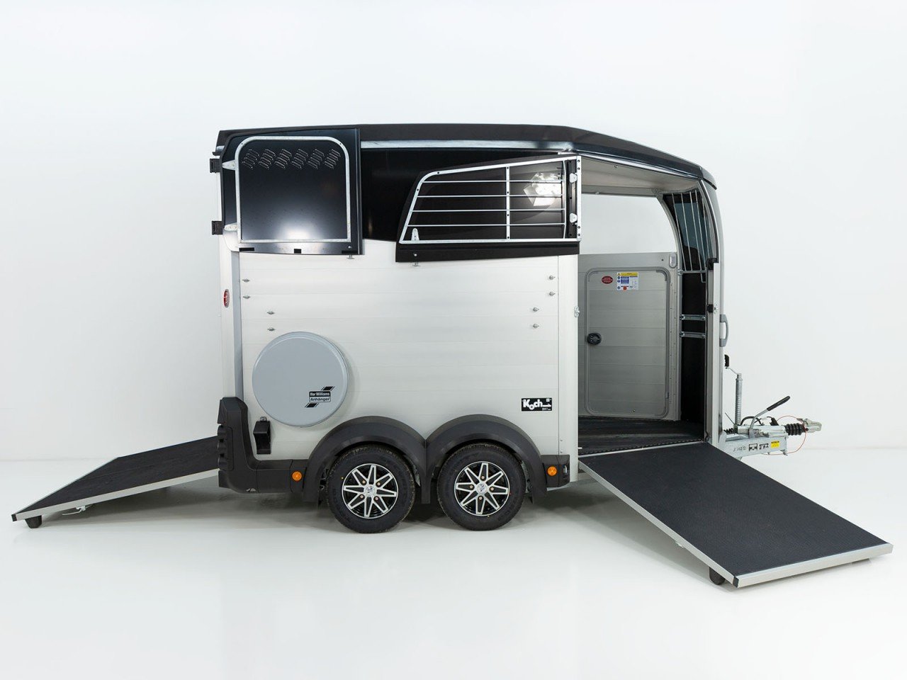 Ifor Williams Reboque para cavalos HBX 506-Saída frontal-novo modelo-preto-Novo - Image 7