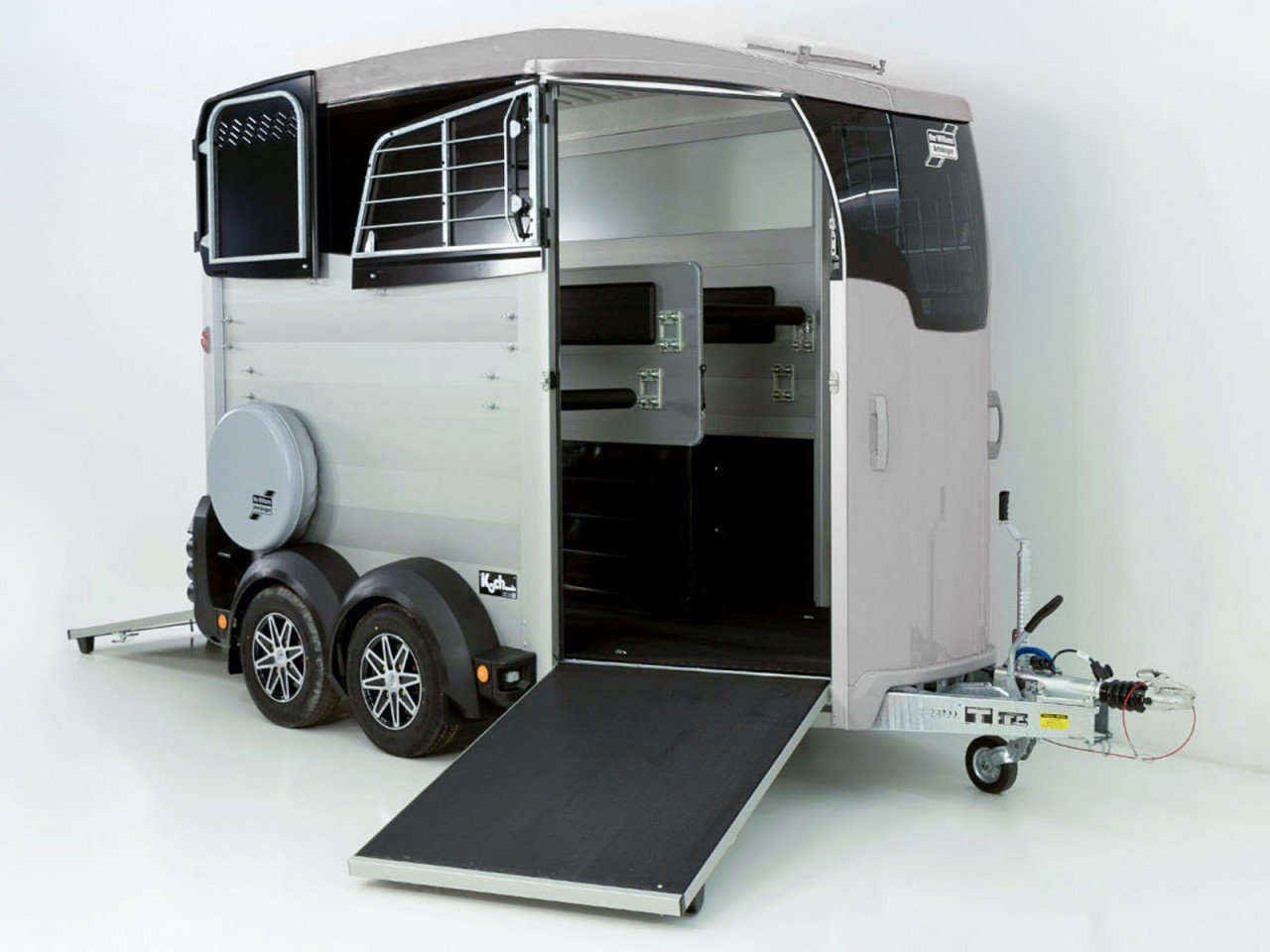 Ifor Williams Reboque para cavalos HBX 511-Saída frontal-novo modelo-plata-Novo
