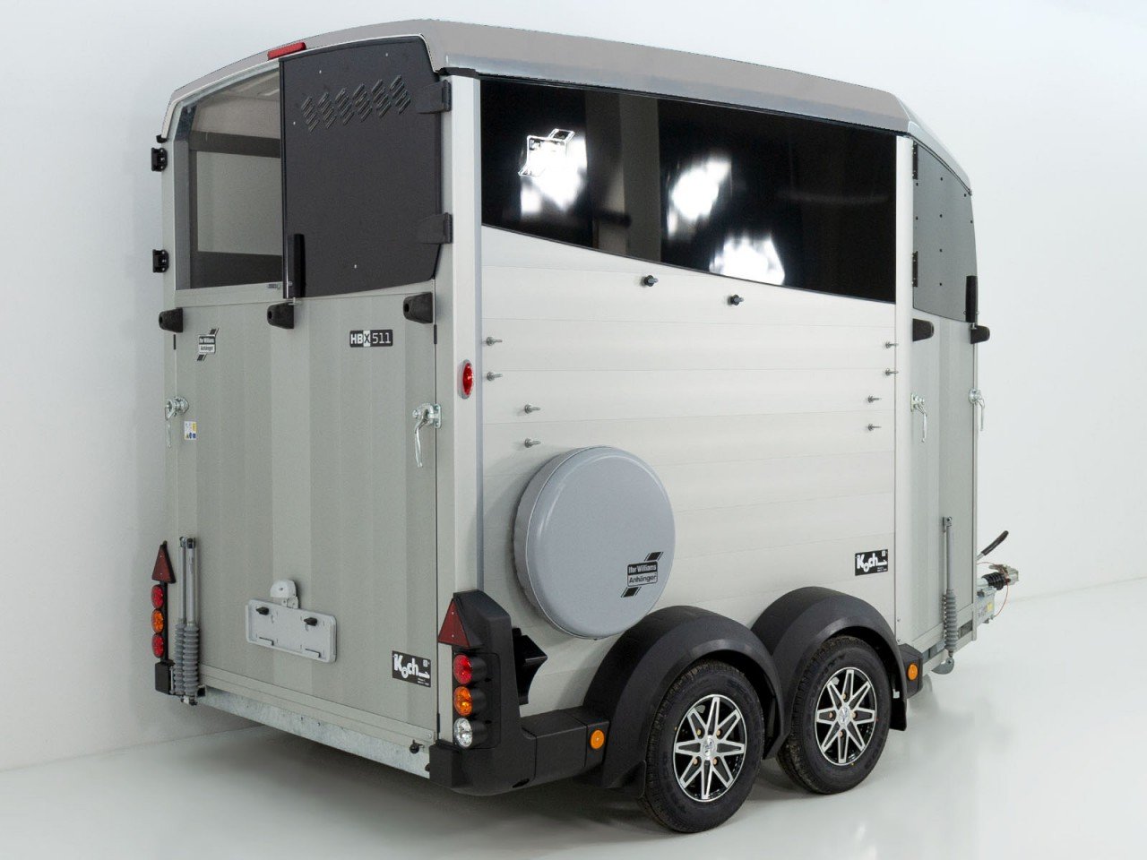 Ifor Williams Reboque para cavalos HBX 511-Saída frontal-novo modelo-plata-Novo - Image 2
