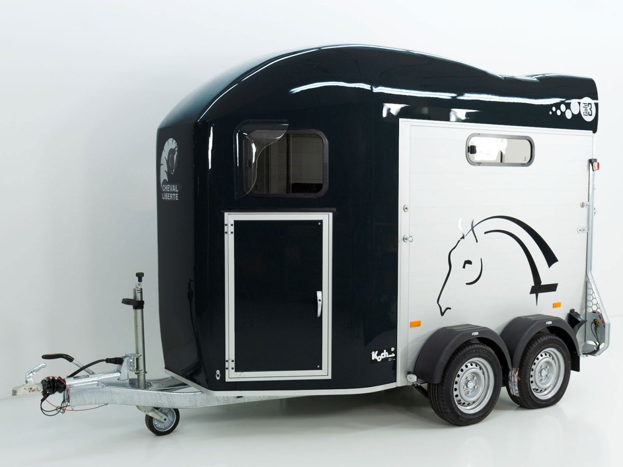 Cheval Liberté Reboque para cavalos GOLD 3, Premium Pullman 2, Arreios, preto-Novo - Image 4