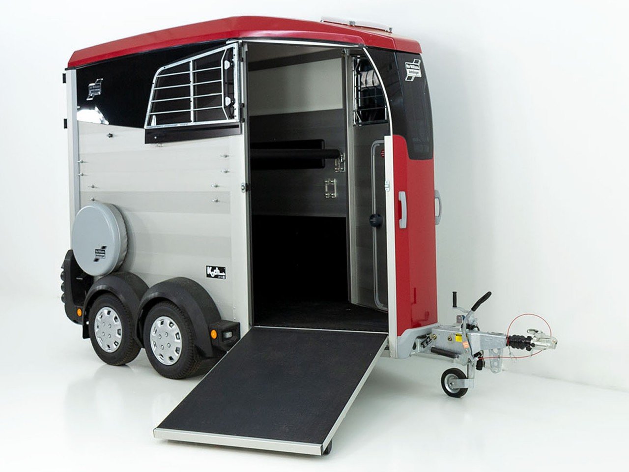 Ifor Williams Reboque para cavalos HBX 403-Saída frontal-novo modelo-rojo-Novo
