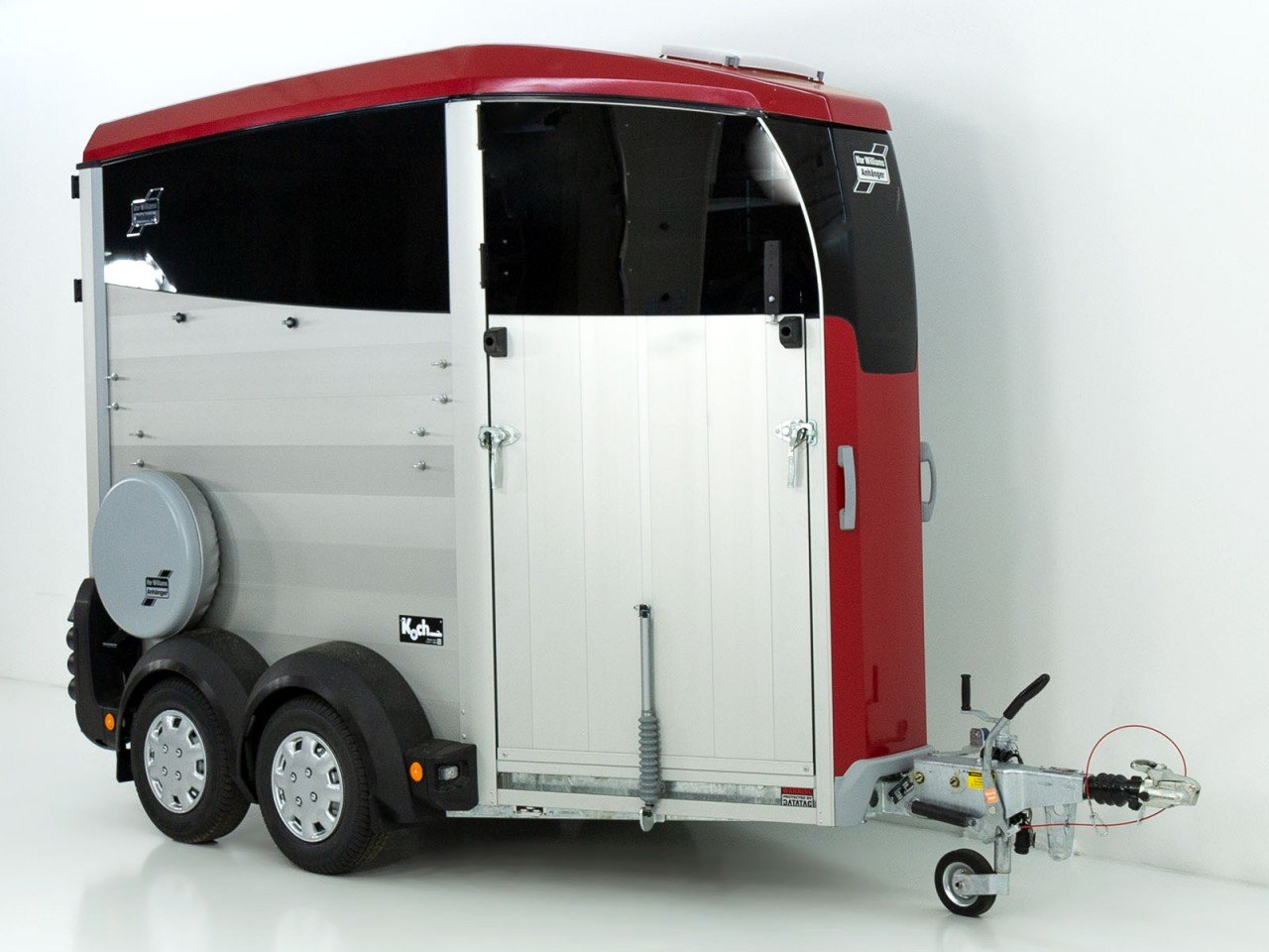 Ifor Williams Reboque para cavalos HBX 403-Saída frontal-novo modelo-rojo-Novo - Image 2