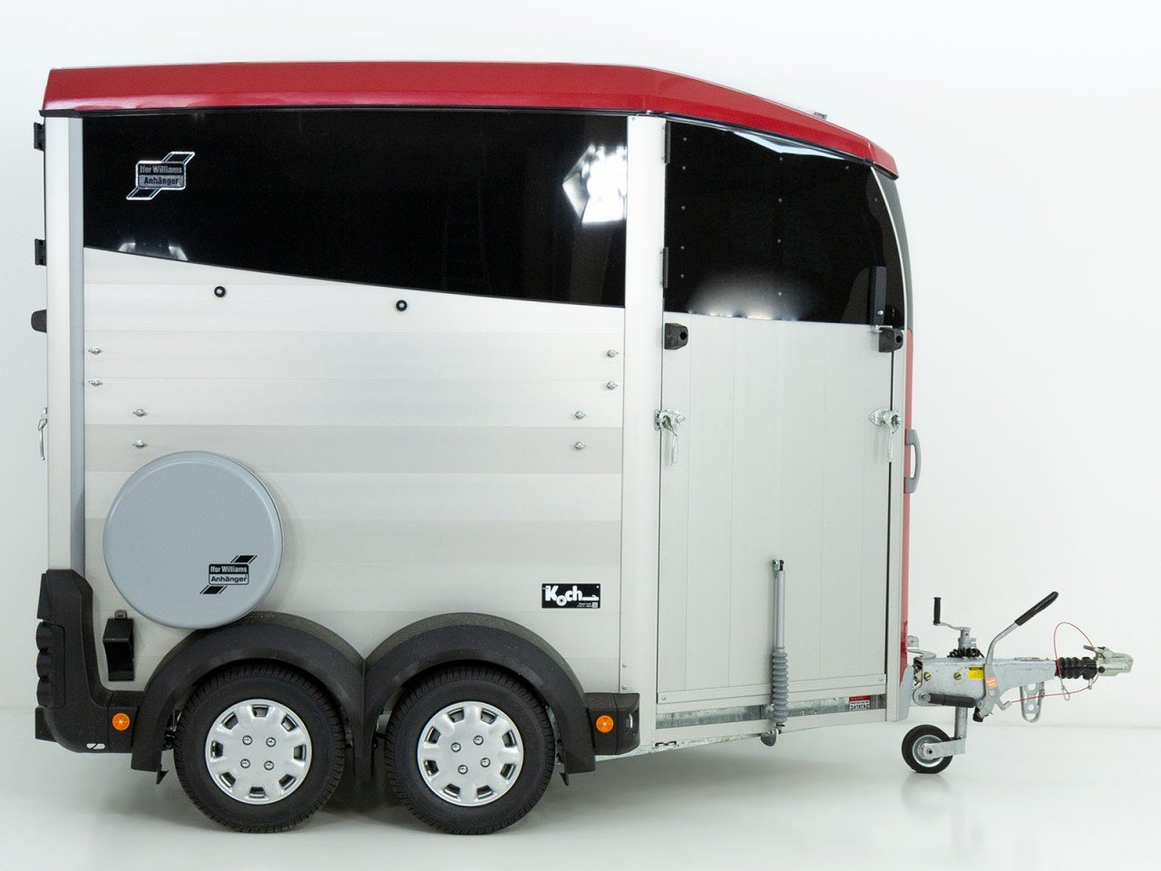 Ifor Williams Reboque para cavalos HBX 403-Saída frontal-novo modelo-rojo-Novo - Image 3