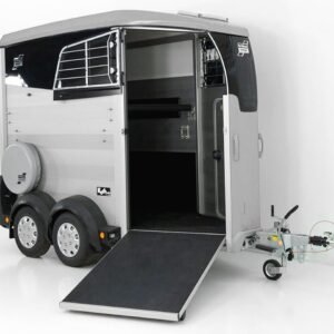 Ifor Williams Reboque para cavalos HBX 403-Saída frontal-novo modelo-plata-Novo
