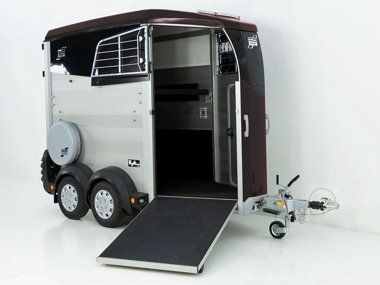 Ifor Williams Reboque para cavalos HBX 403-Saída frontal-novo modelo-preto-Novo