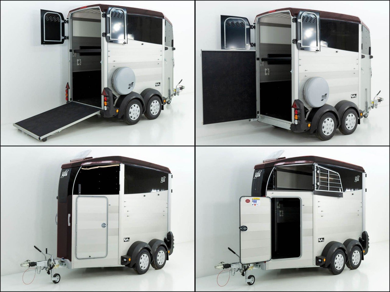 Ifor Williams Reboque para cavalos HBX 403-Saída frontal-novo modelo-preto-Novo - Image 13