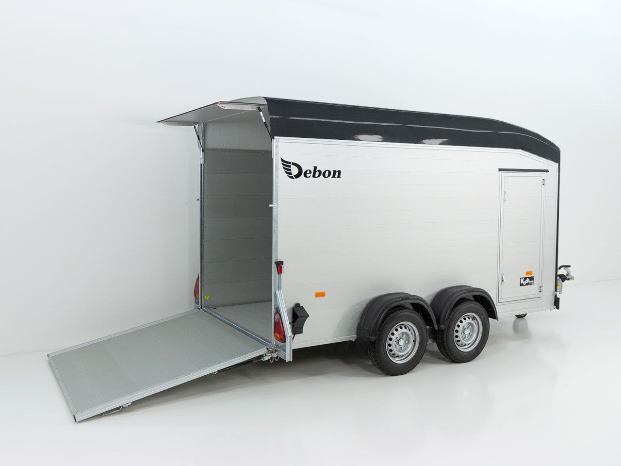 Debon Reboque fechado Cargo C800 206x441cm H206 3,5 t, Alu, Polybug, Porta, preto-Novo