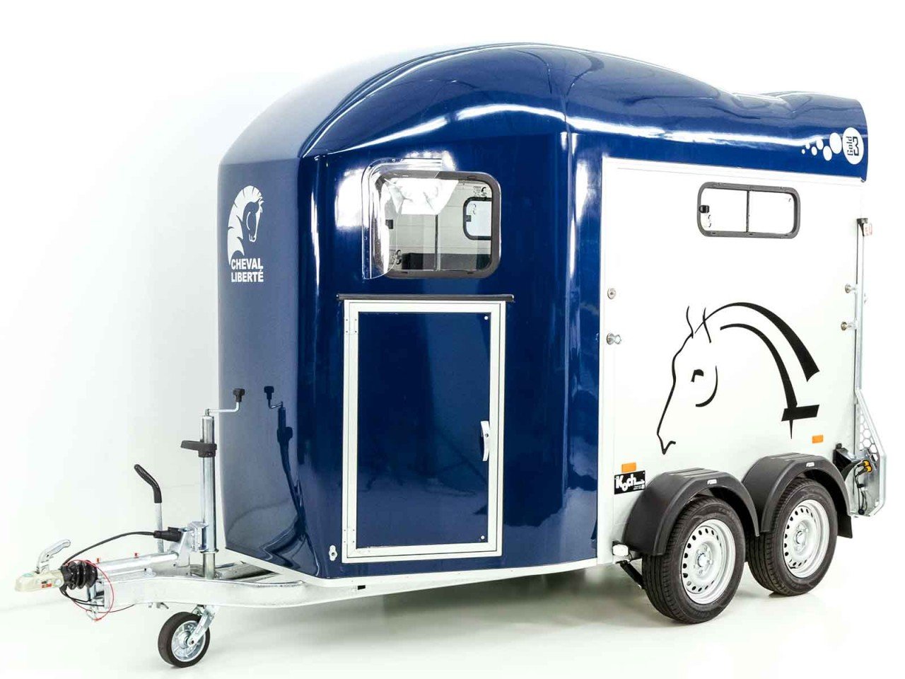 Cheval Liberté Reboque para cavalos GOLD 3, Premium, Pullman 2, Arreios, azul-Novo - Image 4