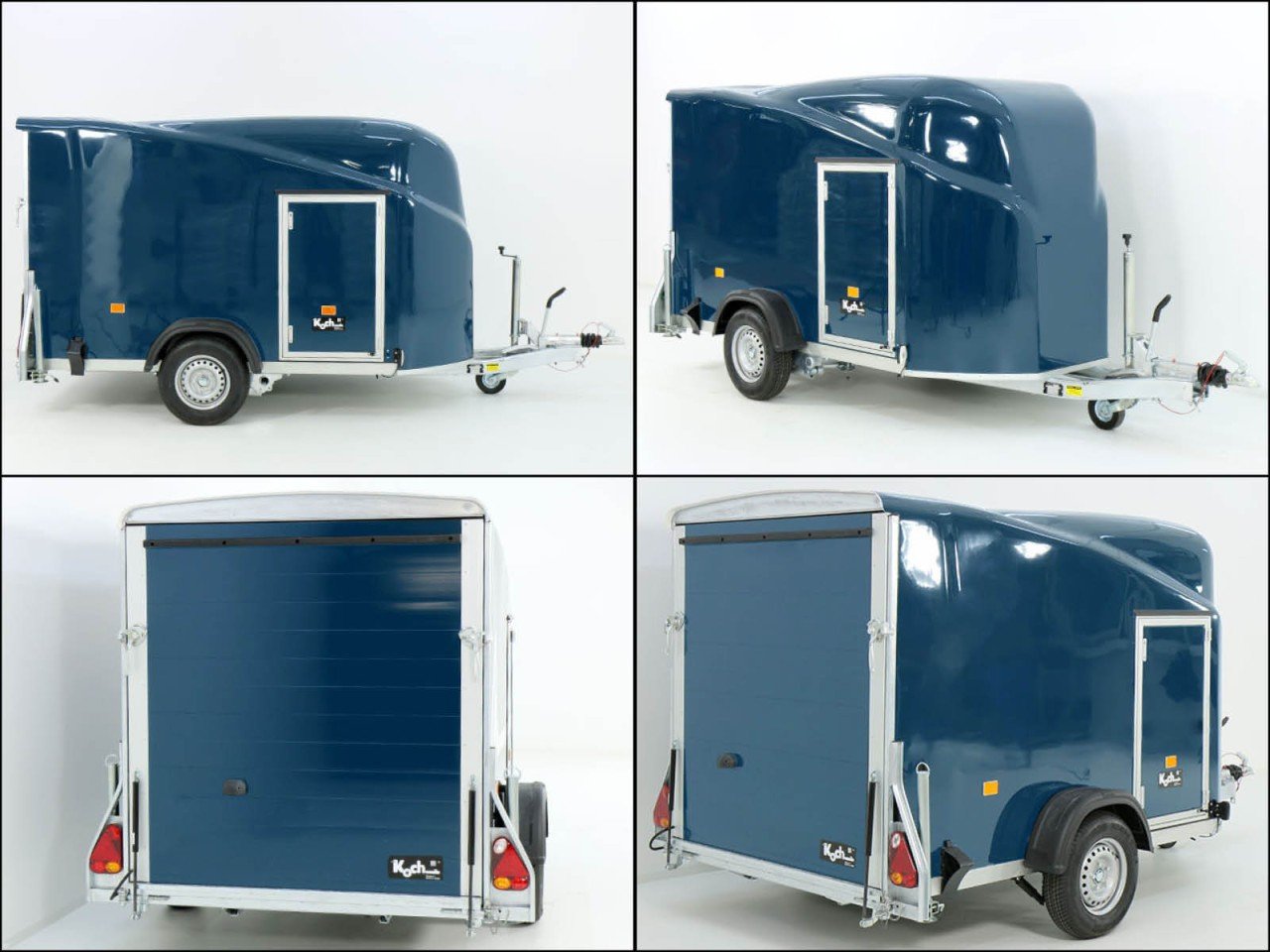 Debon Reboque fechado Cargo 1300 Vollpoly 150x290cm H:160cm, Porta, azul-Novo - Image 13
