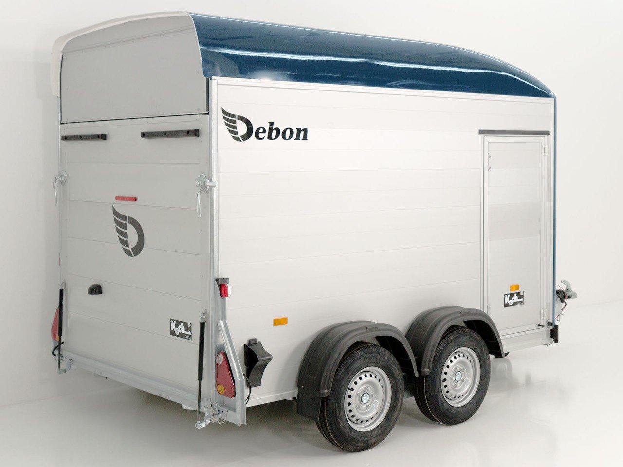 Debon Reboque fechado C500 164x300cm H:200cm 2,0t, Alu, Polybug, Porta, azul-Novo - Image 3