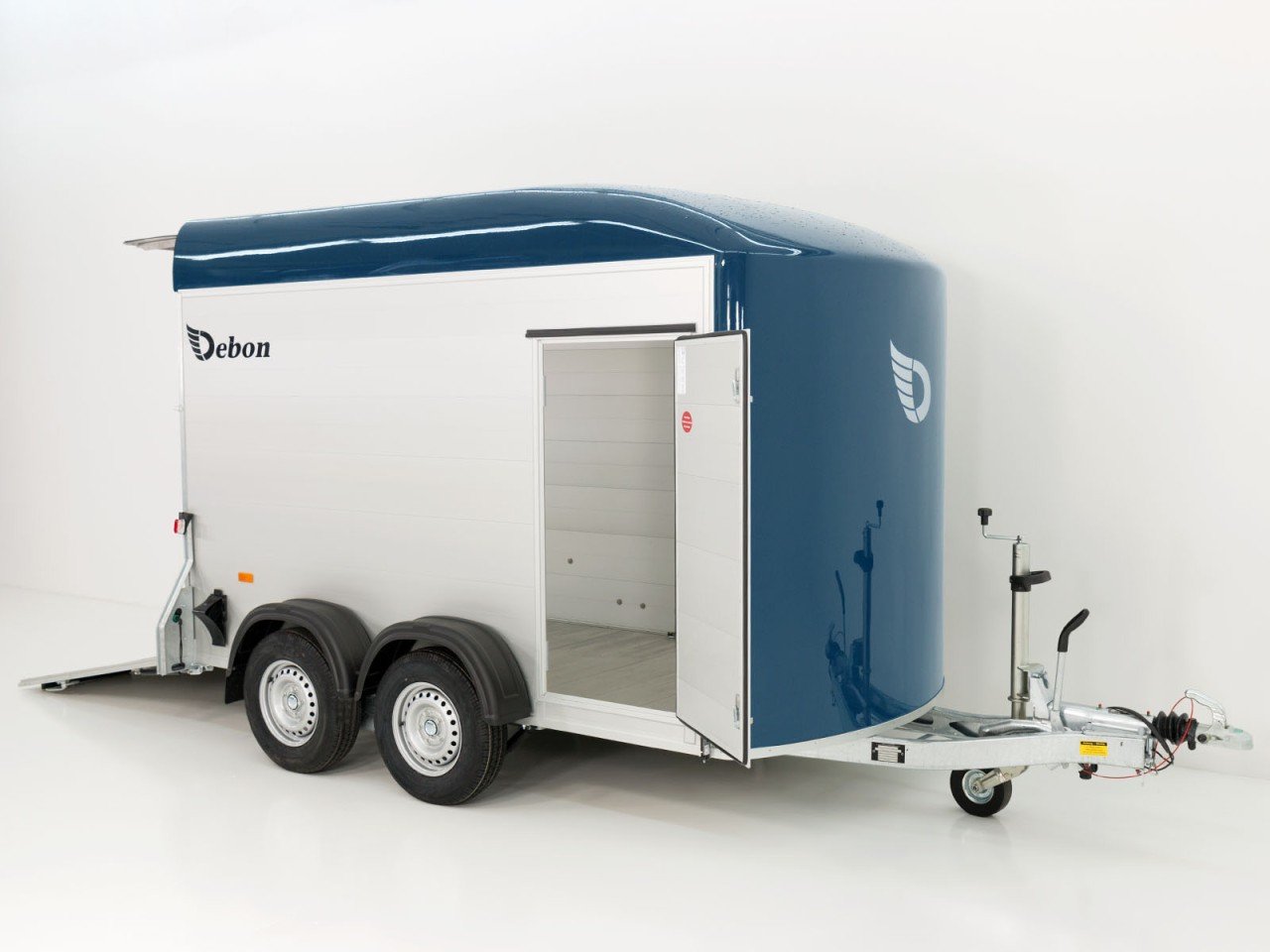 Debon Reboque fechado C500 164x300cm H:200cm 2,0t, Alu, Polybug, Porta, azul-Novo - Image 4