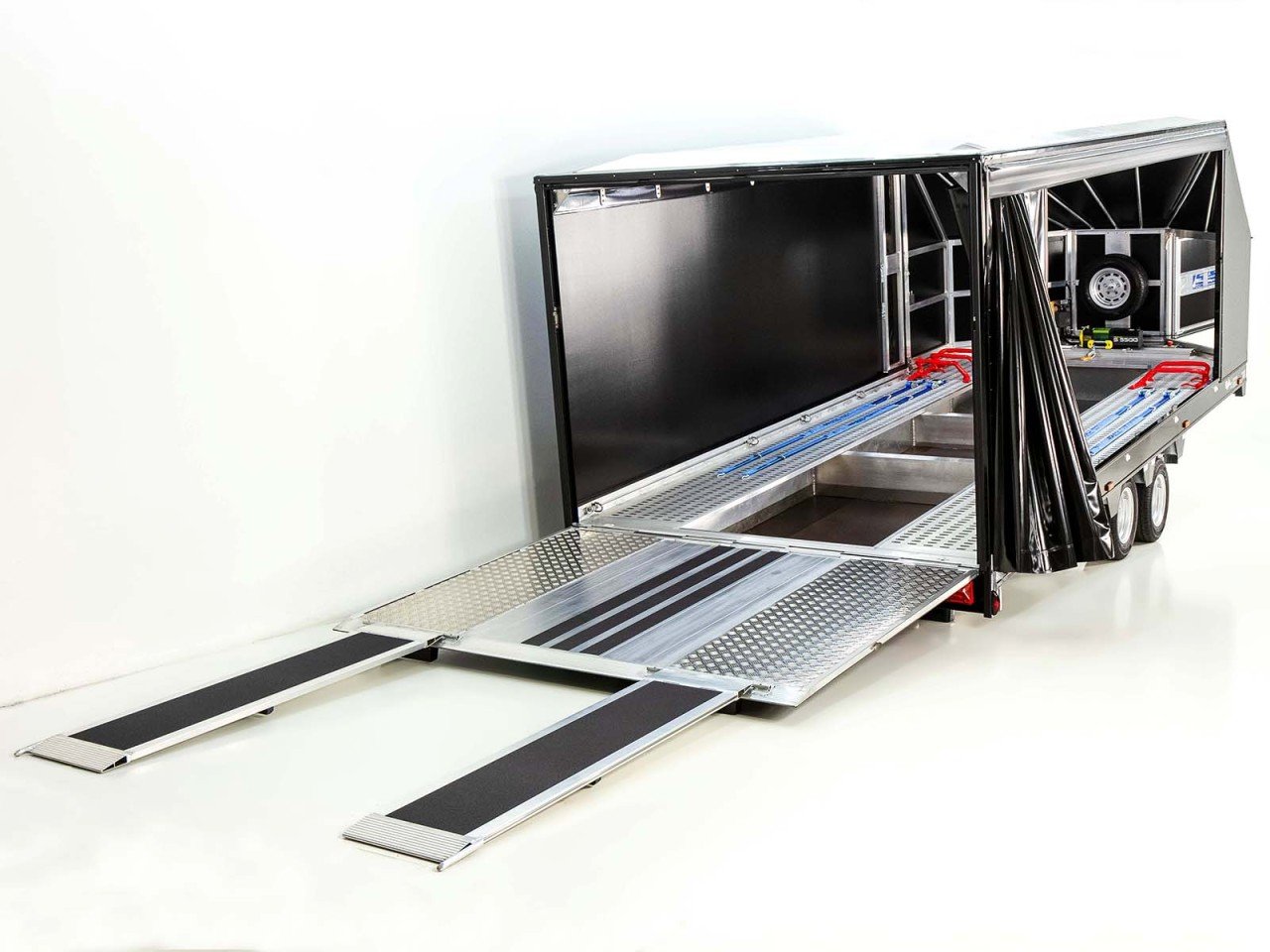 Moetefindt Reboque para transporte de coches Lona FTP235 235x550cm 3,5t Altura:180cm-Novo - Image 11