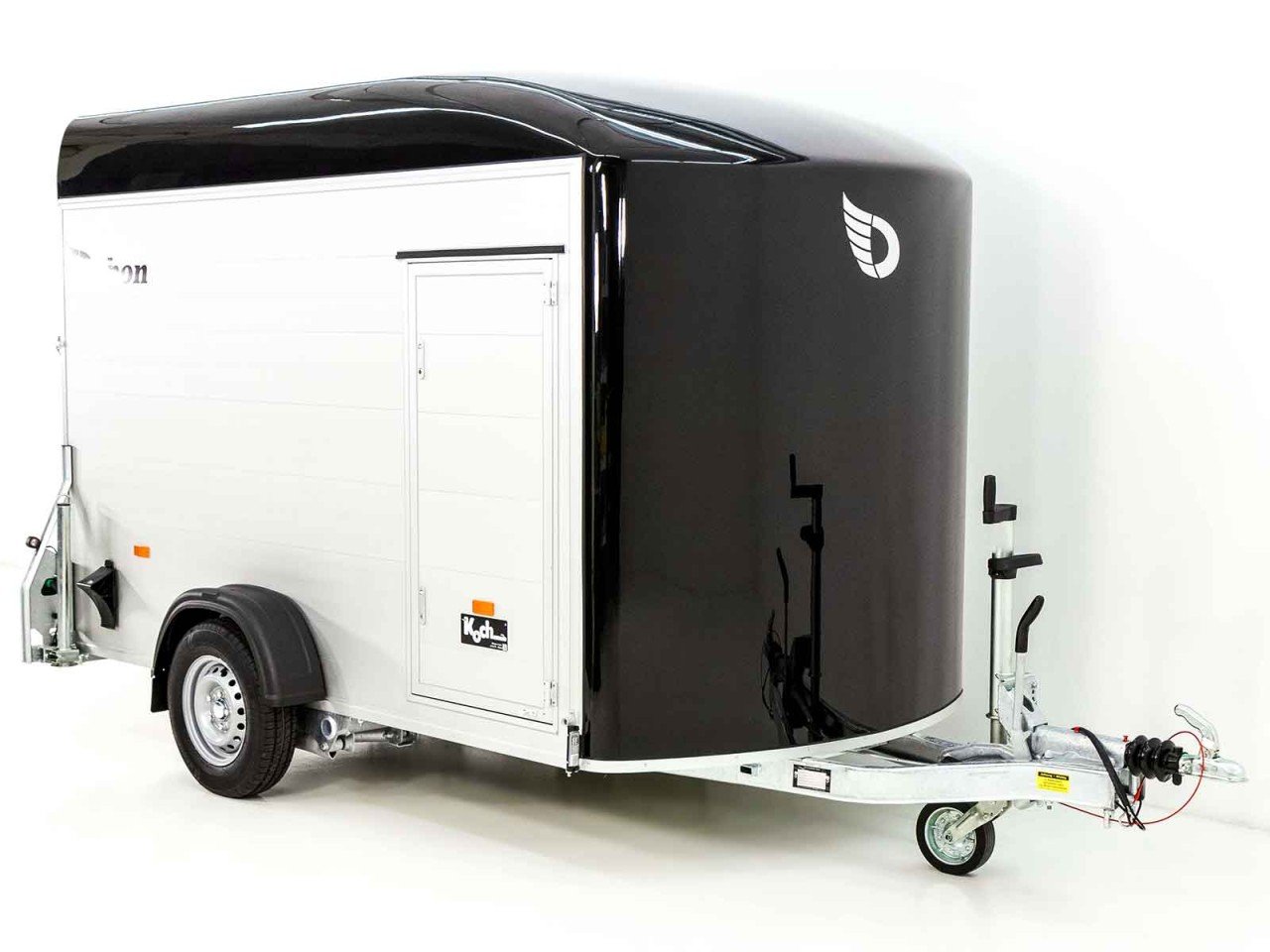 Debon Reboque fechado C400 164x315cm H:200cm 1,3t, Alu, Polybug, Porta, preto-Novo - Image 3