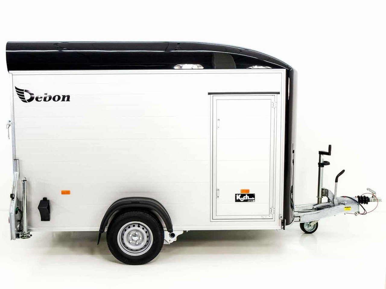 Debon Reboque fechado C400 164x315cm H:200cm 1,3t, Alu, Polybug, Porta, preto-Novo - Image 4