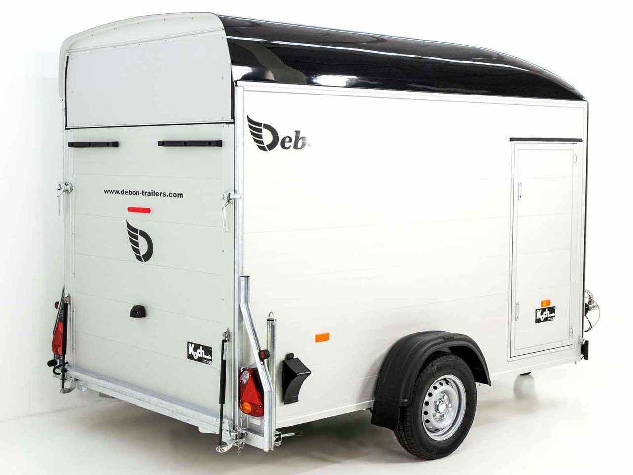 Debon Reboque fechado C400 164x315cm H:200cm 1,3t, Alu, Polybug, Porta, preto-Novo - Image 5