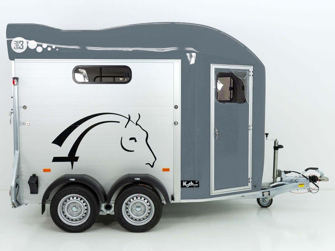 Cheval Liberté Reboque para cavalos GOLD 3, Premium, Pullman 2, Arreios, gris-Novo - Image 2