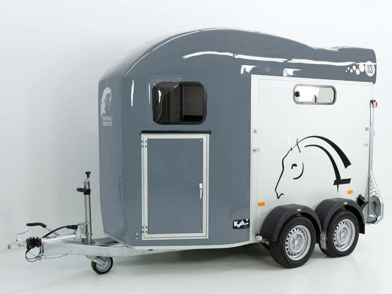 Cheval Liberté Reboque para cavalos GOLD 3, Premium, Pullman 2, Arreios, gris-Novo - Image 4