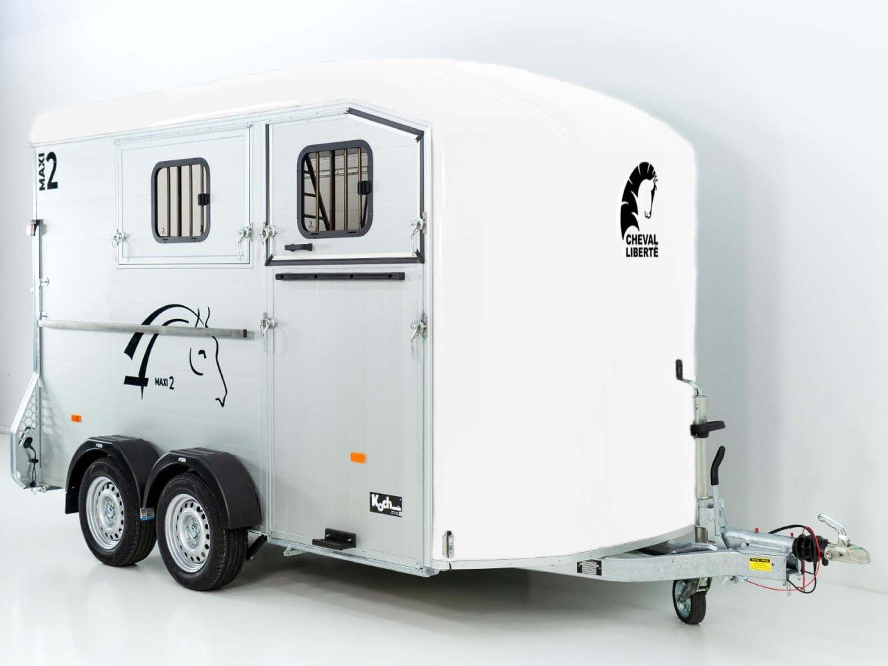 Cheval Liberté Reboque para cavalos MAXI 2, branco-Novo - Image 4