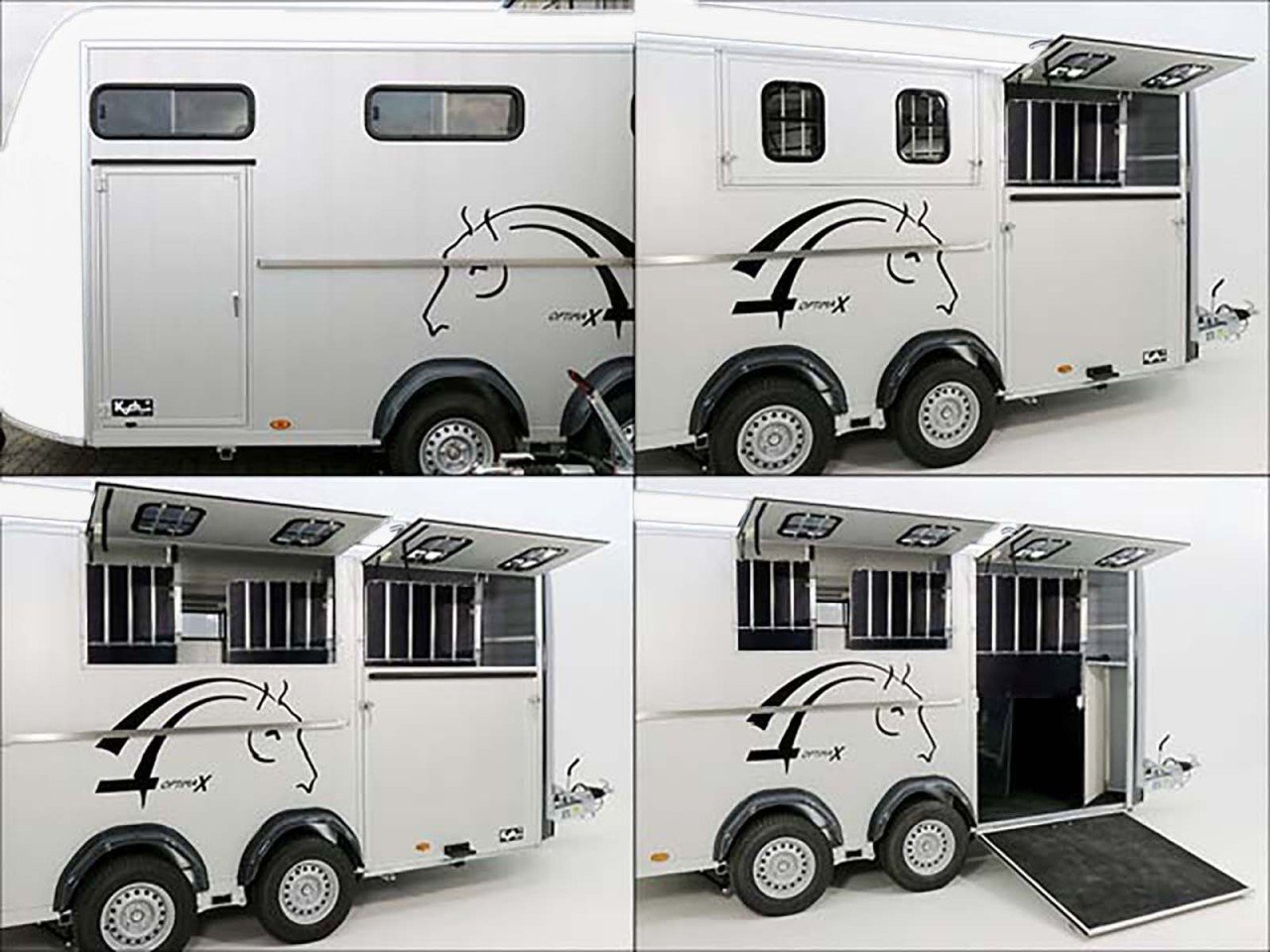 Cheval Liberté Reboque para cavalos Maxi 4, 4 Cavalos, Pullman-Trem de rodagem, 100km/h, branco-Novo - Image 8