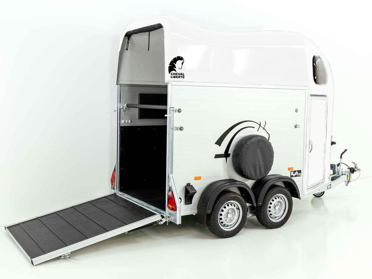 Cheval Liberté Reboque para cavalos GOLD One 1,5er, Pullman-Trem de rodagem, branco-Novo - Image 3