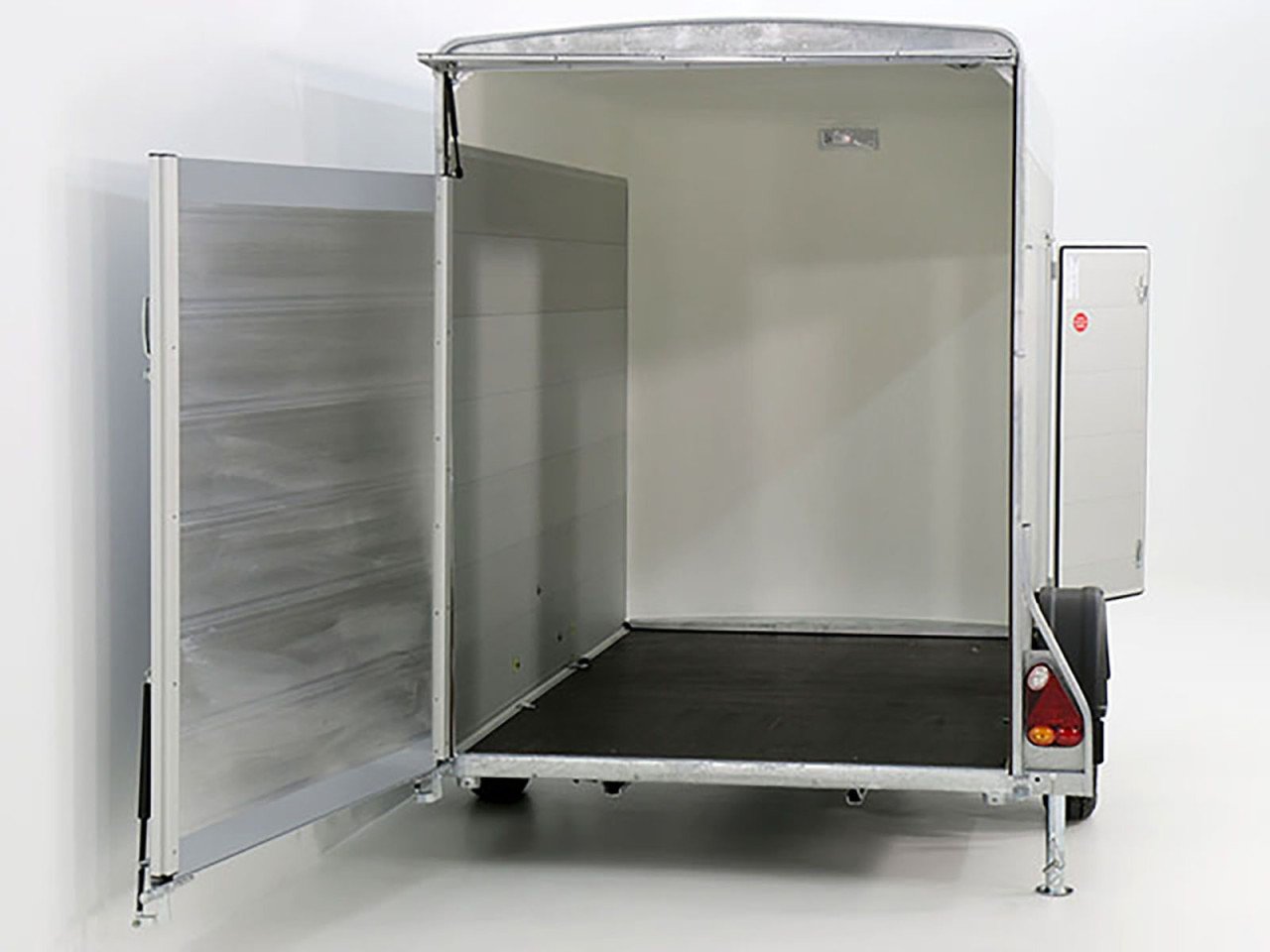 Debon Reboque fechado C300 148x295cm H:190cm 1,3t, Alu, Polybug, Porta, branco-Novo - Image 7