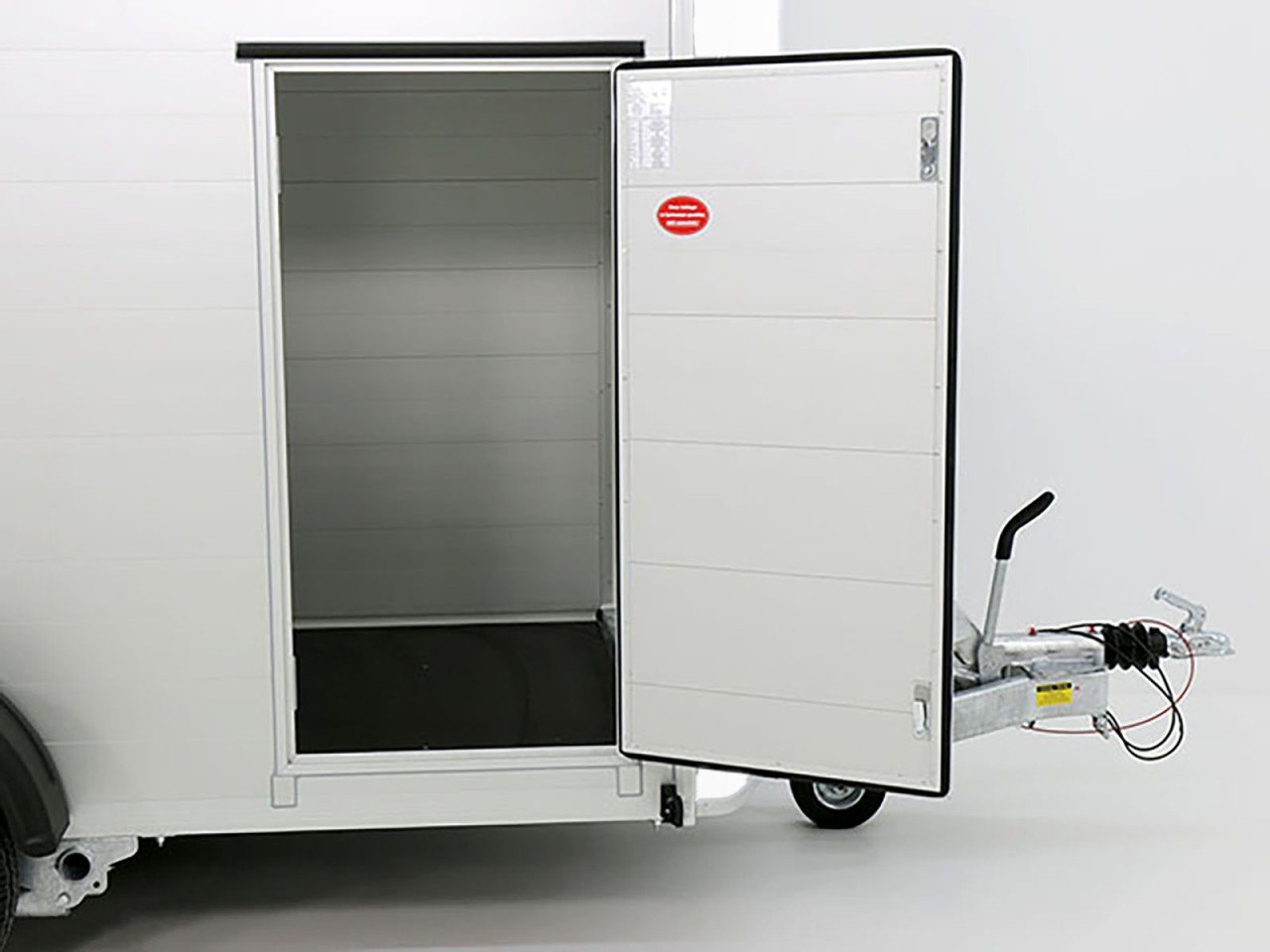 Debon Reboque fechado C300 148x295cm H:190cm 1,3t, Alu, Polybug, Porta, branco-Novo - Image 10