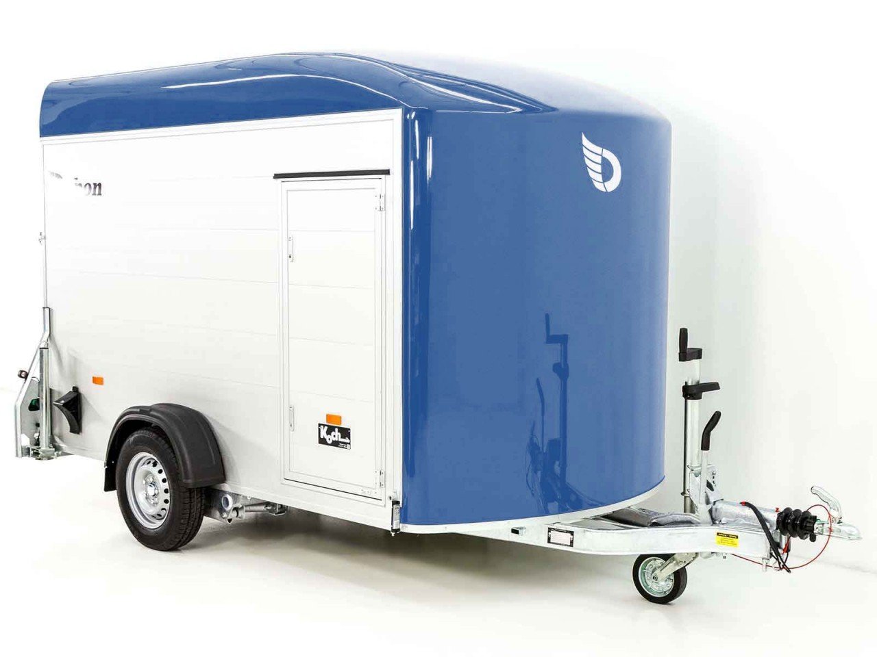 Debon Reboque fechado C400 164x315cm H:200cm 1,3t, Alu, Polybug, Porta, azul-Novo - Image 3