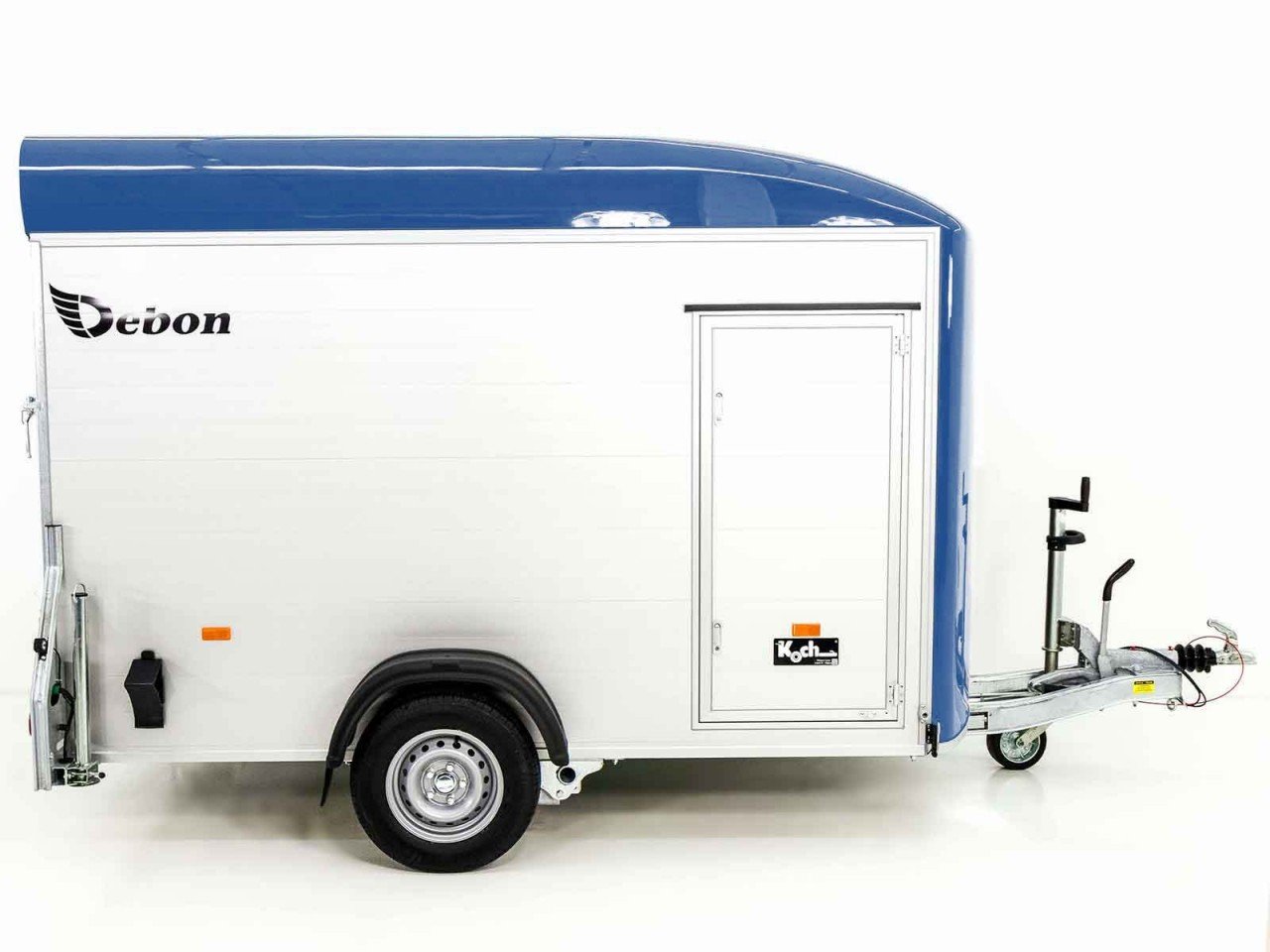 Debon Reboque fechado C400 164x315cm H:200cm 1,3t, Alu, Polybug, Porta, azul-Novo - Image 4