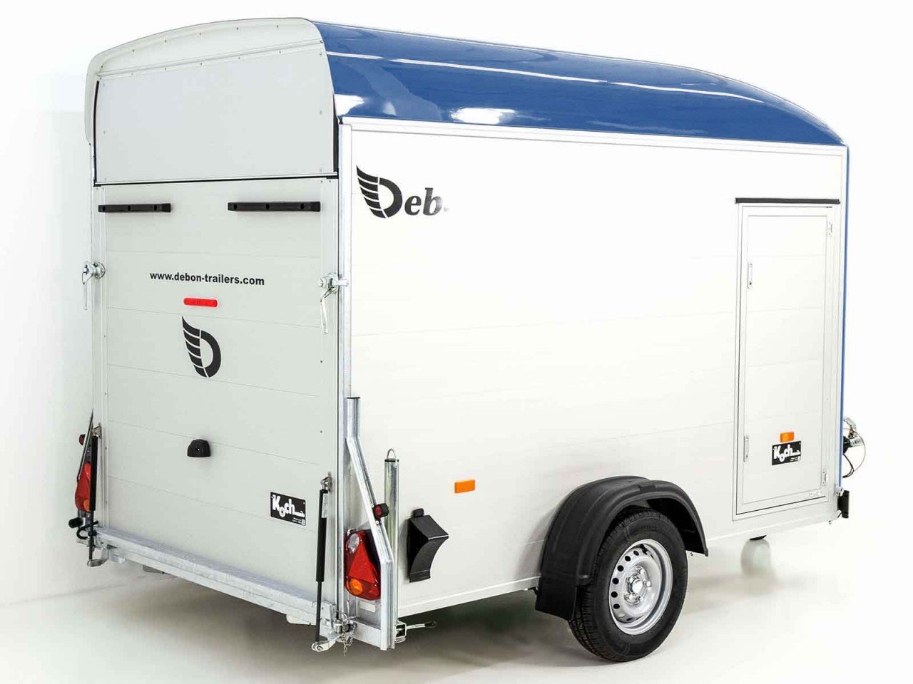 Debon Reboque fechado C400 164x315cm H:200cm 1,3t, Alu, Polybug, Porta, azul-Novo - Image 5