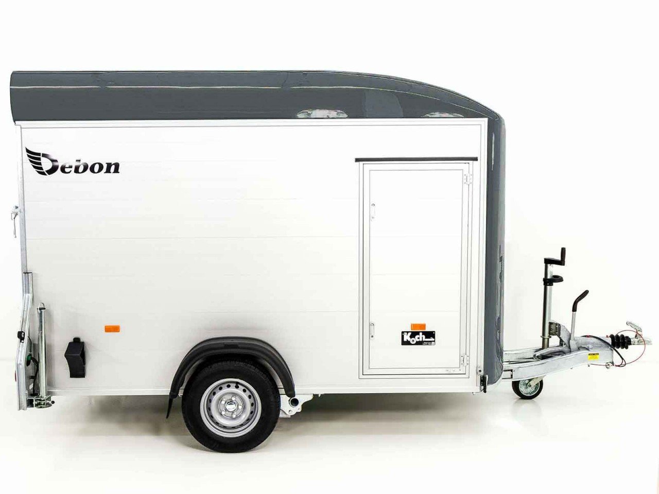 Debon Reboque fechado C400 164x315cm H:200cm 1,3t, Alu, Polybug, Porta, gris-Novo - Image 4