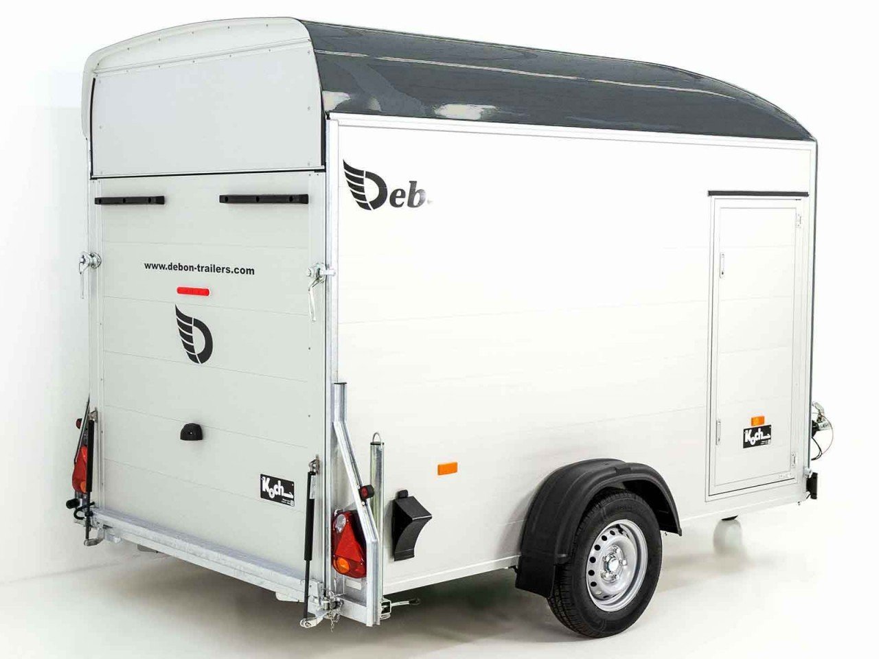 Debon Reboque fechado C400 164x315cm H:200cm 1,3t, Alu, Polybug, Porta, gris-Novo - Image 5