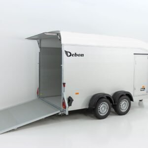 Debon Reboque fechado Roadster Alu C700 179×378 H201 2,6t, Alu, Polybug, Porta, branco-Novo