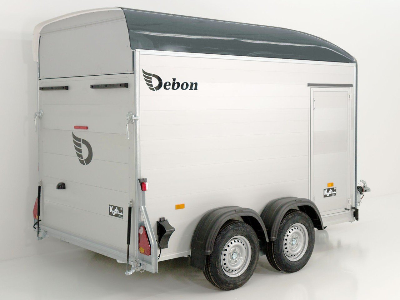 Debon Reboque fechado C500 164x300cm H:200cm 2,0t, Alu, Polybug, Porta, gris-Novo - Image 3