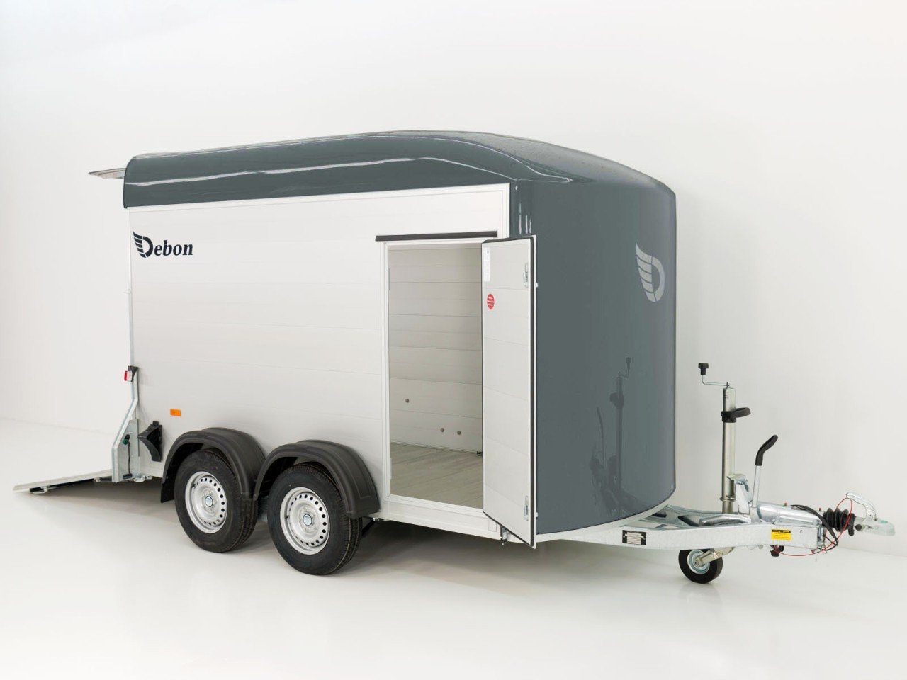 Debon Reboque fechado C500 164x300cm H:200cm 2,0t, Alu, Polybug, Porta, gris-Novo - Image 4