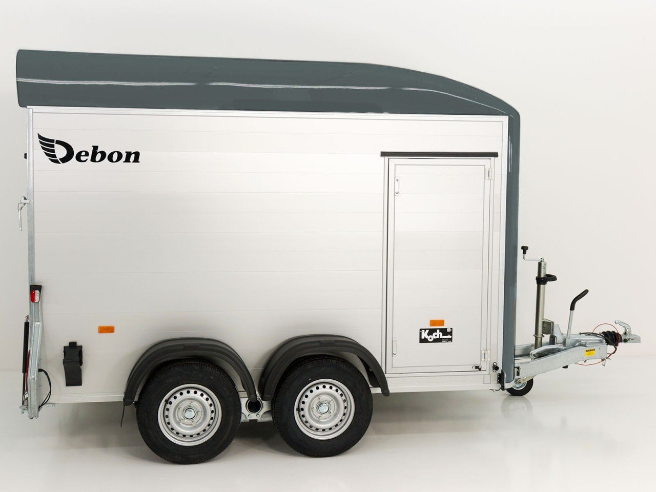 Debon Reboque fechado C500 164x300cm H:200cm 2,0t, Alu, Polybug, Porta, gris-Novo - Image 6